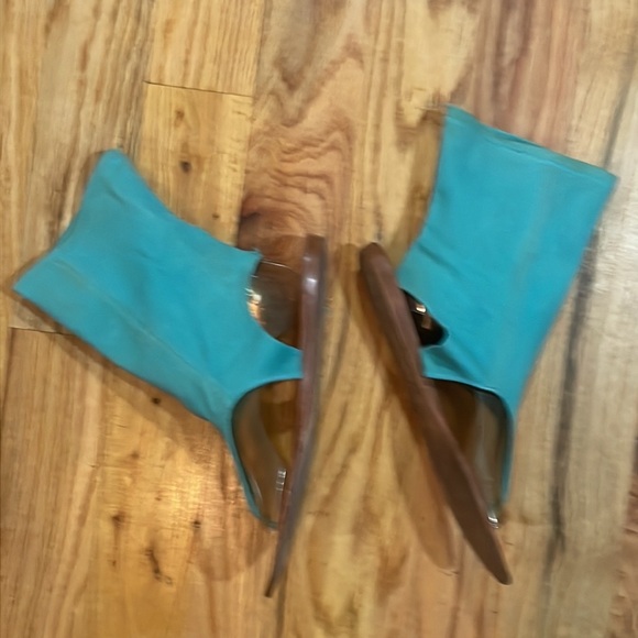 Dolce Vita Women's Indie Sandal OPEN TOE Summer Boots Bootie Turquoise 10 - Picture 9 of 11